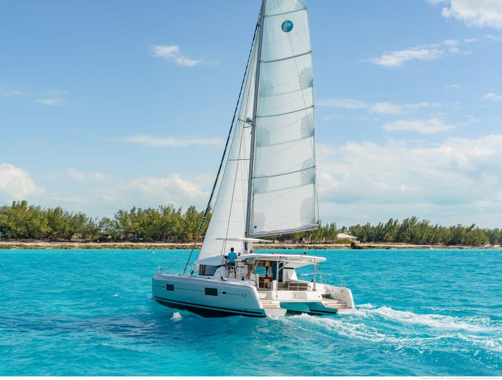 Catamaran sailing