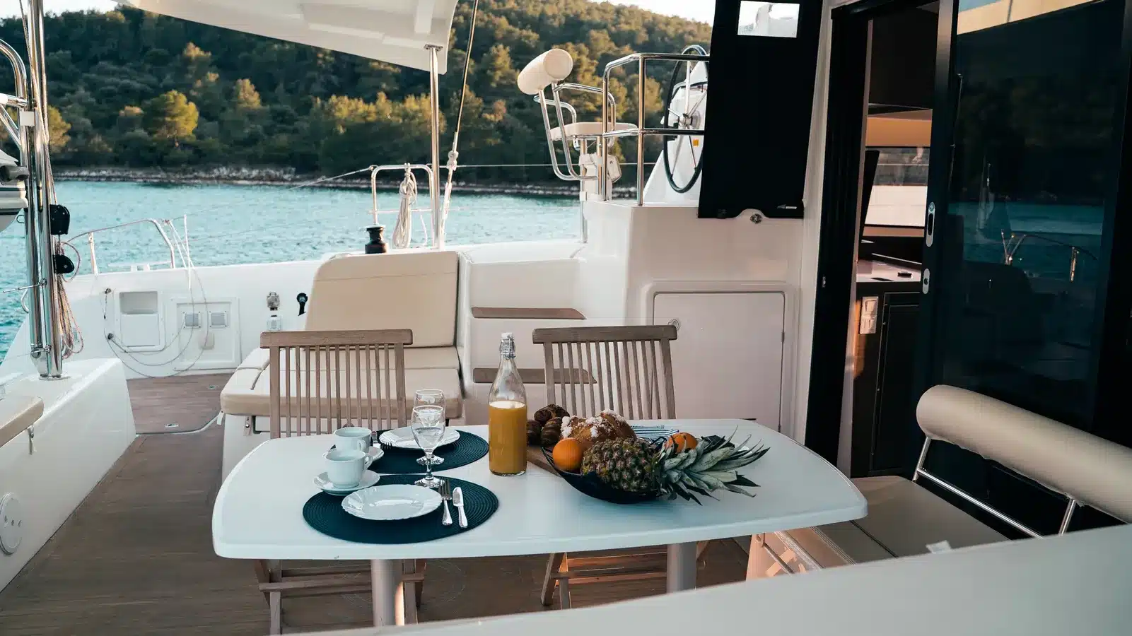 catamaran cockpit