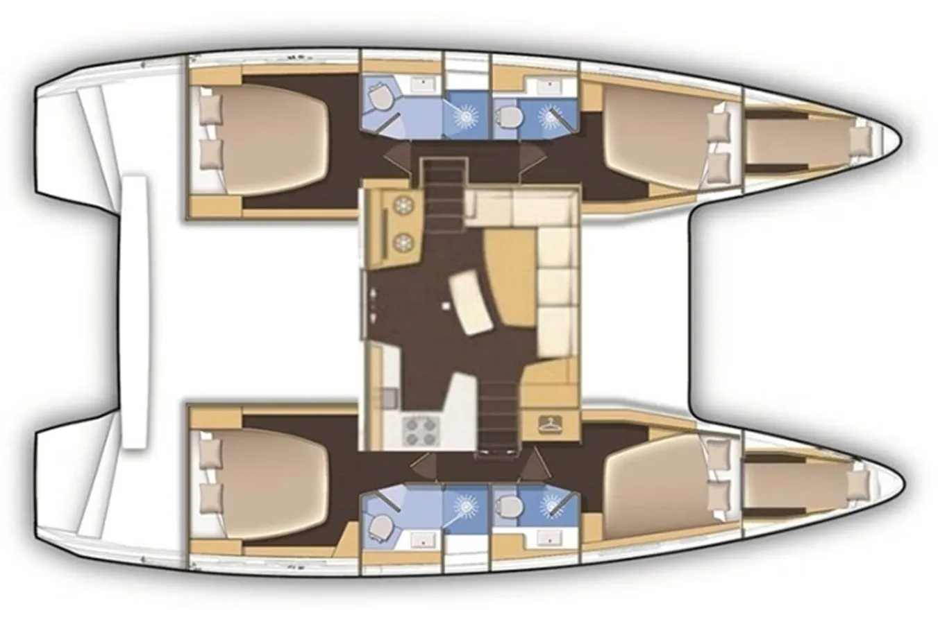 catamaran layout